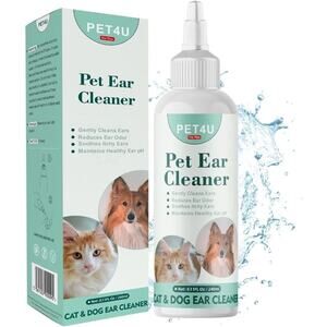 Dog & Cat Ear Cleaner – Gentle Otic Solution for Dogs & Cats – Pet Ear Wash f...